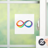 Layered Rainbow Infinity Symbol Fensteraufkleber (Zuhause)