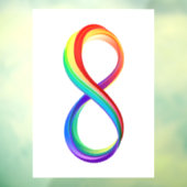 Layered Rainbow Infinity Symbol Fensteraufkleber (Blatt 3)