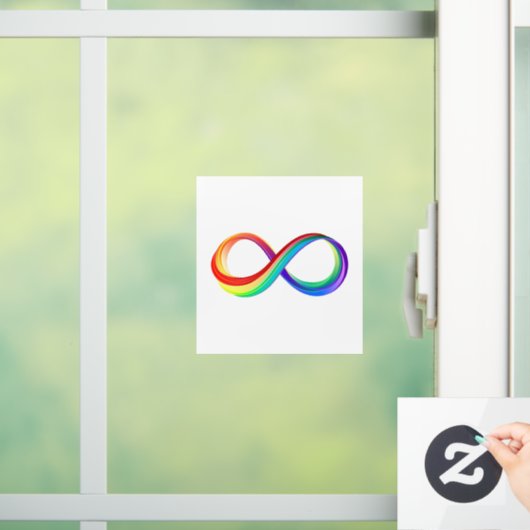 Layered Rainbow Infinity Symbol Fensteraufkleber (Zuhause)