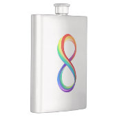 Layered Rainbow Infinity Symbol Flachmann (Rechts)