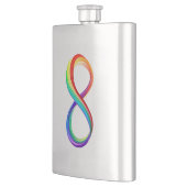 Layered Rainbow Infinity Symbol Flachmann (Links)