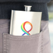 Layered Rainbow Infinity Symbol Flachmann (Beispiel)