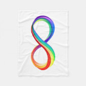Layered Rainbow Infinity Symbol Fleecedecke (Vorderseite)