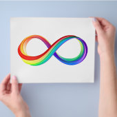 Layered Rainbow Infinity Symbol Flyer (Hand)