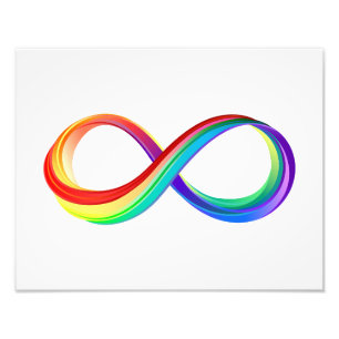 Layered Rainbow Infinity Symbol Fotodruck