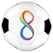 Layered Rainbow Infinity Symbol Fußball (Gedreht)
