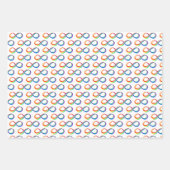 Layered Rainbow Infinity Symbol Geschenkpapier Set (Vorderseite 2)