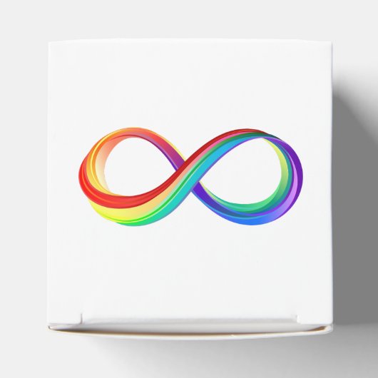 Layered Rainbow Infinity Symbol Geschenkschachtel (Oben)