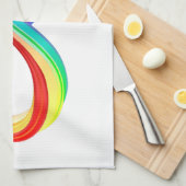 Layered Rainbow Infinity Symbol Geschirrtuch (Viertel Falte)