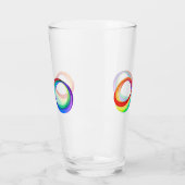 Layered Rainbow Infinity Symbol Glas (Links)