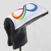 Layered Rainbow Infinity Symbol Golf Headcover (3/4 Vorderseite)