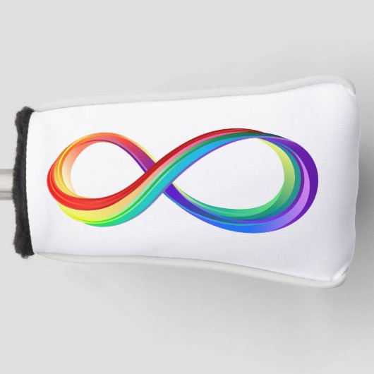 Layered Rainbow Infinity Symbol Golf Headcover (Vorderseite)