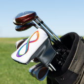 Layered Rainbow Infinity Symbol Golf Headcover (In Situ)