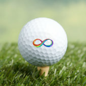 Layered Rainbow Infinity Symbol Golfball (Insitu T-Shirt)