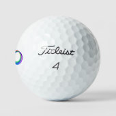 Layered Rainbow Infinity Symbol Golfball (Logo)