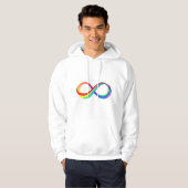 Layered Rainbow Infinity Symbol Hoodie (Vorne ganz)