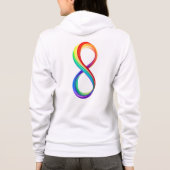 Layered Rainbow Infinity Symbol Hoodie (Rückseite)