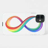 Layered Rainbow Infinity Symbol iPhone Hülle (Rückseite (Horizontal))