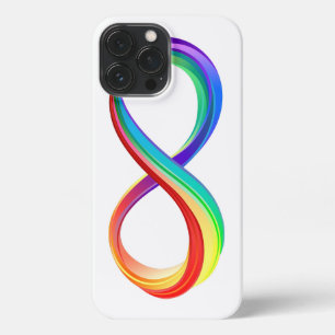 Layered Rainbow Infinity Symbol iPhone 13 Pro Max Hülle