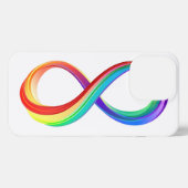 Layered Rainbow Infinity Symbol iPhone Hülle (Rückseite (Horizontal))