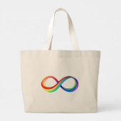 Layered Rainbow Infinity Symbol Jumbo Stoffbeutel (Rückseite)