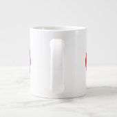 Layered Rainbow Infinity Symbol Jumbo-Tasse (Rückseite)