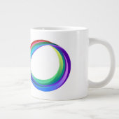 Layered Rainbow Infinity Symbol Jumbo-Tasse (Rechts)