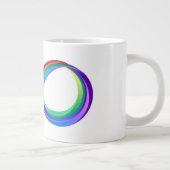 Layered Rainbow Infinity Symbol Jumbo-Tasse (Rechts)