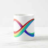 Layered Rainbow Infinity Symbol Kaffeetasse (Mittel)