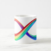 Layered Rainbow Infinity Symbol Kaffeetasse (Mittel)