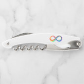 Layered Rainbow Infinity Symbol Kellnermesser (Rückseite)