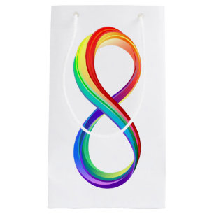Layered Rainbow Infinity Symbol Kleine Geschenktüte