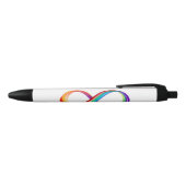 Layered Rainbow Infinity Symbol Kugelschreiber (Oberseite)