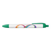 Layered Rainbow Infinity Symbol Kugelschreiber (Oberseite)