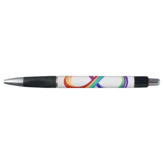 Layered Rainbow Infinity Symbol Kugelschreiber (Vorderseite)