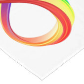 Layered Rainbow Infinity Symbol Kurzer Tischläufer (Ecke)