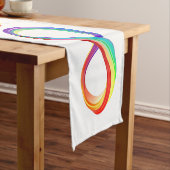 Layered Rainbow Infinity Symbol Kurzer Tischläufer (Beispiel)