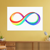 Layered Rainbow Infinity Symbol Leinwanddruck (Insitu (Wohnzimmer))