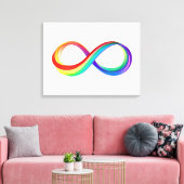 Layered Rainbow Infinity Symbol Leinwanddruck (Insitu (Wohnzimmer))