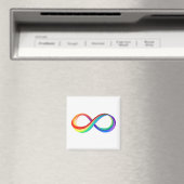 Layered Rainbow Infinity Symbol Magnet (In Situ (Geschirrspüler))