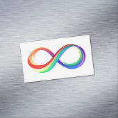 Layered Rainbow Infinity Symbol Magnetische Visitenkarte (Beispiel)
