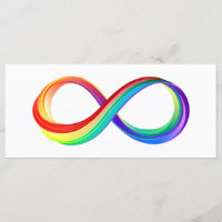 Layered Rainbow Infinity Symbol