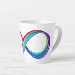 Layered Rainbow Infinity Symbol Milchtasse