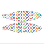 Layered Rainbow Infinity Symbol Mini Basketball (Panele)