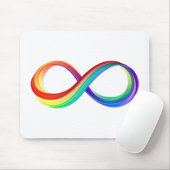 Layered Rainbow Infinity Symbol Mousepad (Mit Mouse)