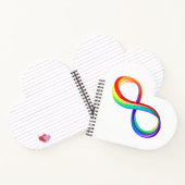 Layered Rainbow Infinity Symbol Notizblock (Innenseite)