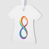Layered Rainbow Infinity Symbol Ornament (Vorderseite)