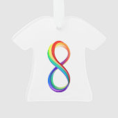 Layered Rainbow Infinity Symbol Ornament (Rückseite)