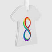 Layered Rainbow Infinity Symbol Ornament (Vorderseite)
