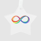 Layered Rainbow Infinity Symbol Ornament (Rückseite)